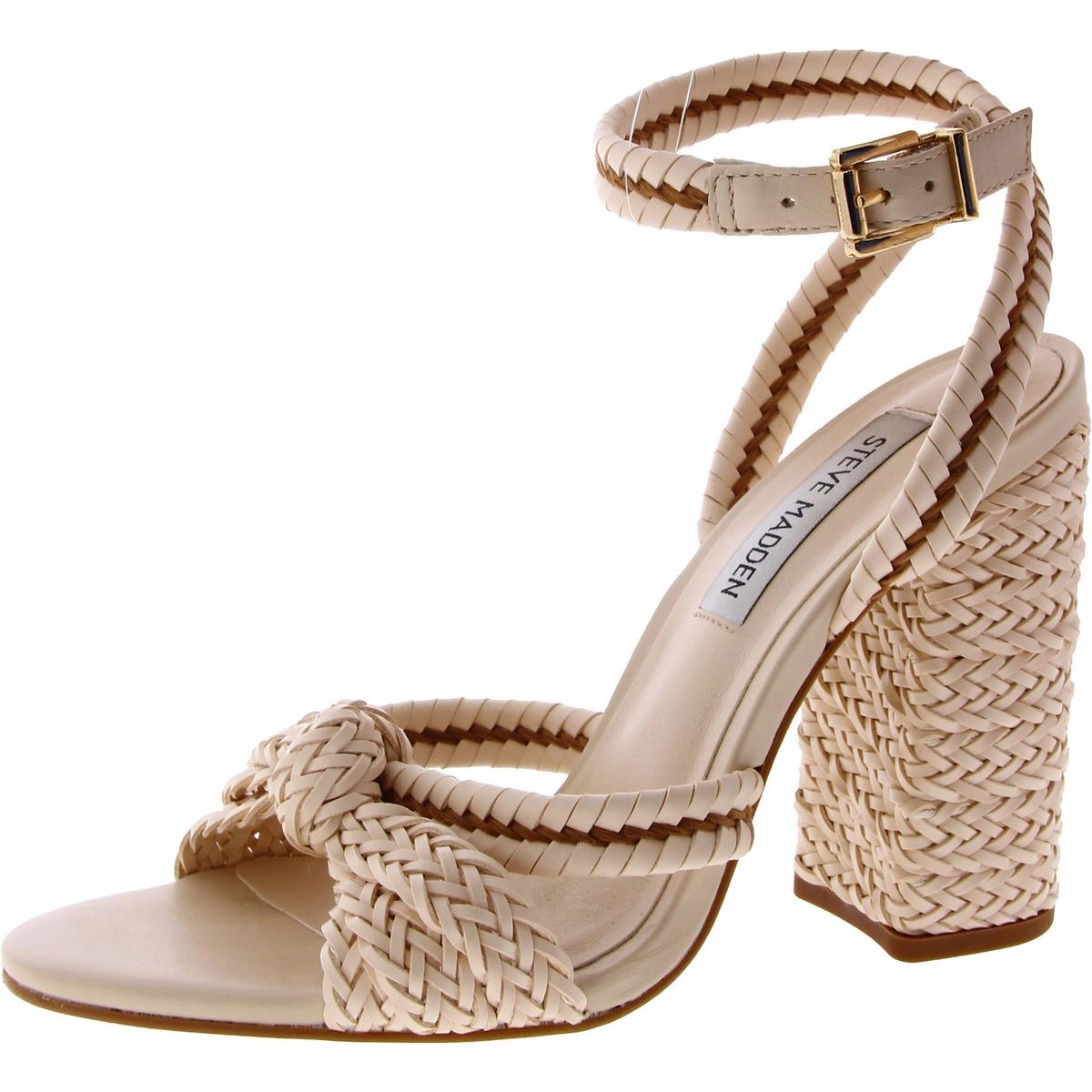 Womens Woven Ankle Strap Strappy Sandals