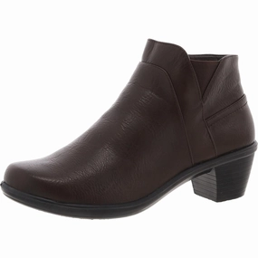 Womens Zipper Faux Leather Booties Discount Boots for Women