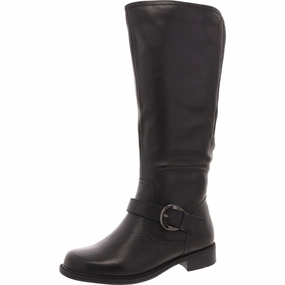 Womens Zipper Faux Leather Knee-High Boots High-quality Womens Boots discount