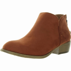 Womens Zipper Faux Leather Shooties Sale on Womens Trendy Boots