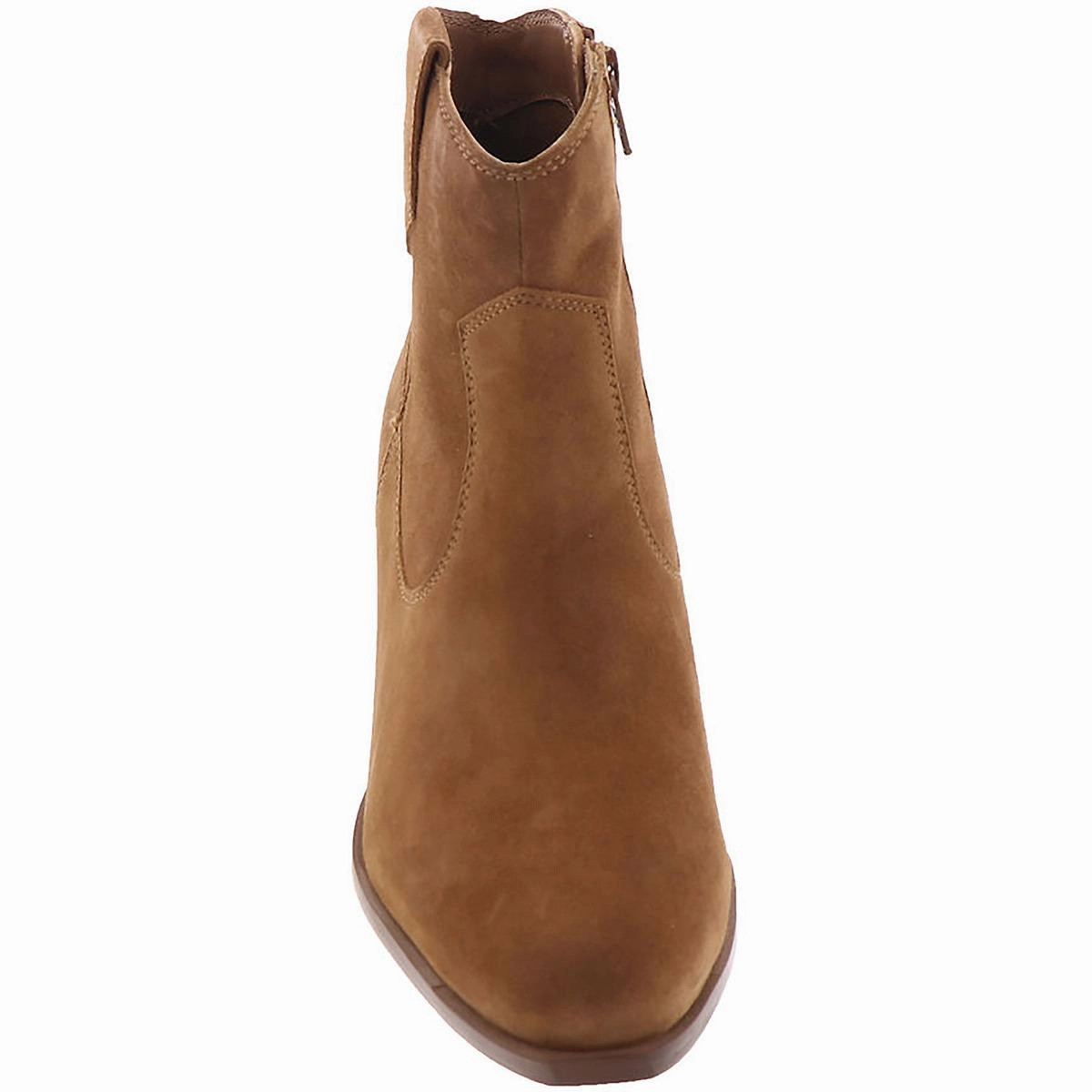Womens Zipper Leather Ankle Boots