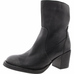 Womens Zipper Leather Mid-Calf Boots Cheap Womens Boots for winter