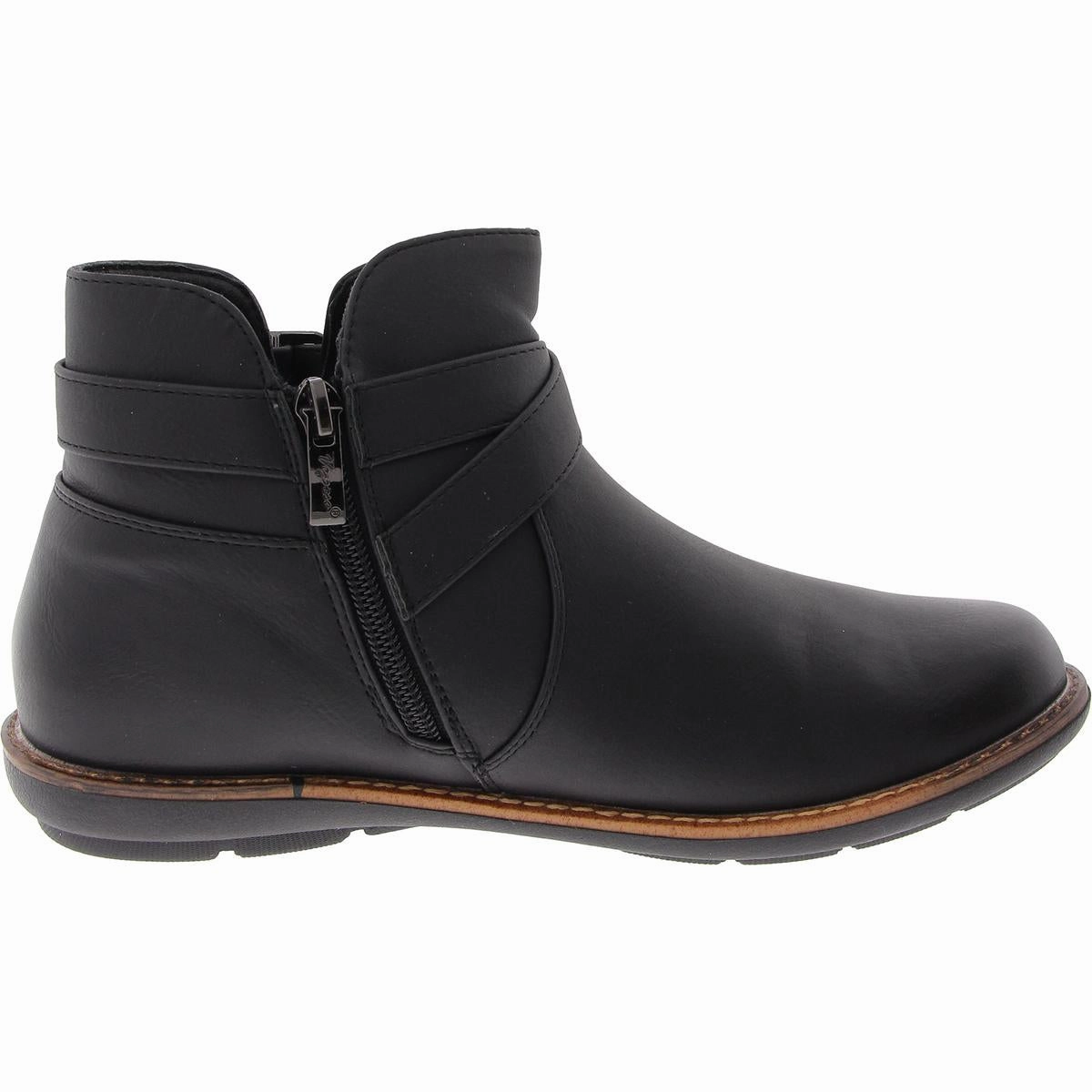 Womens Zipper Manmade Booties