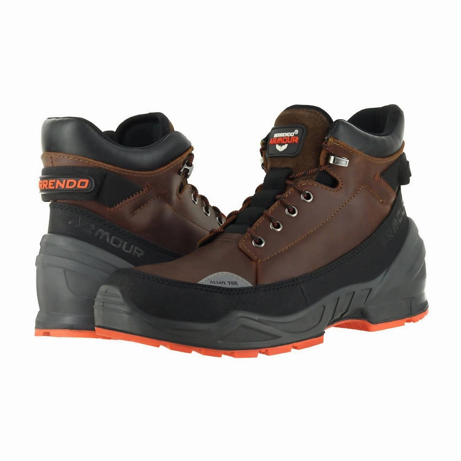 Work Boots 6  Alloy Toe Boots In Reddish Brown