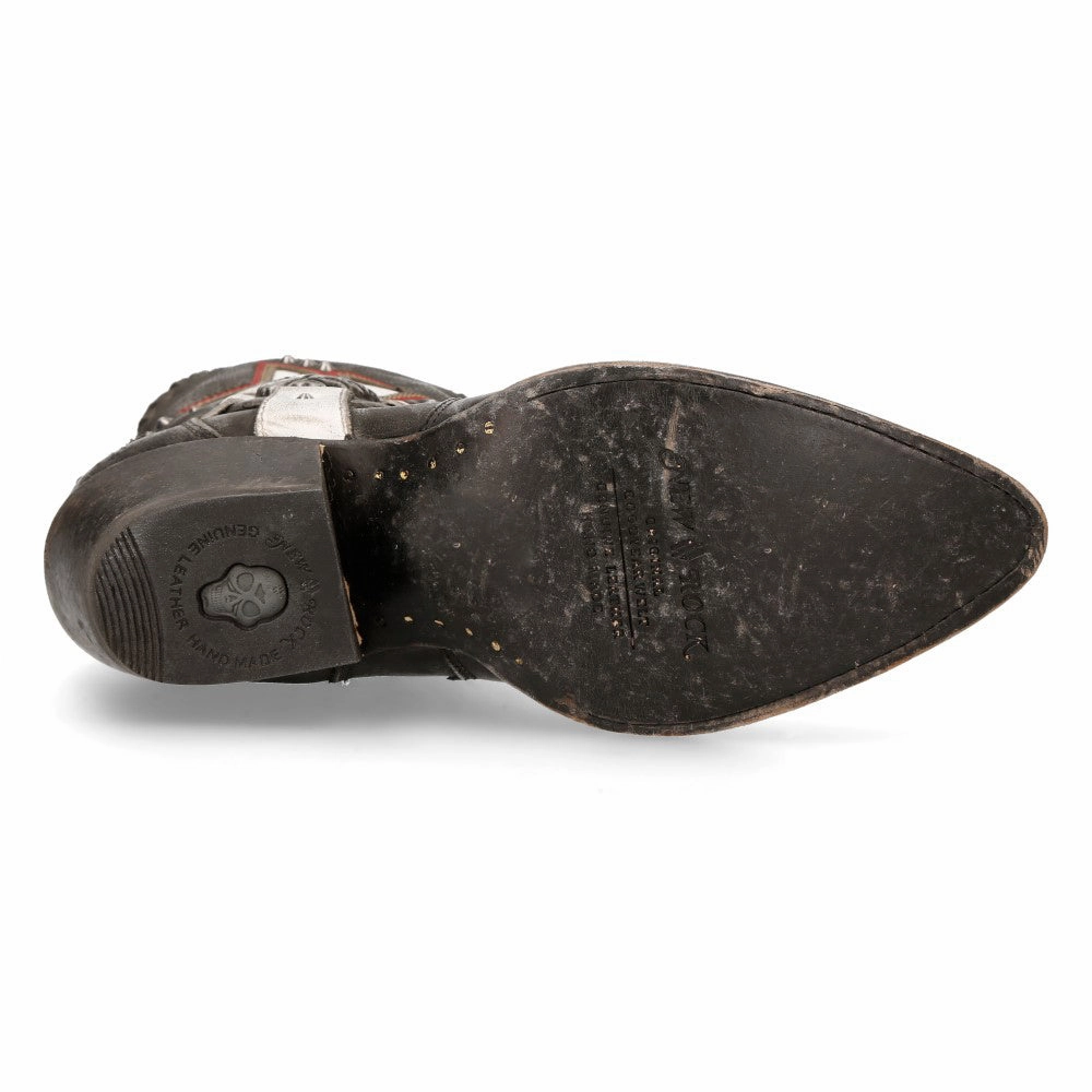 WSTM004-S2 Leather Cowboy Western Boots