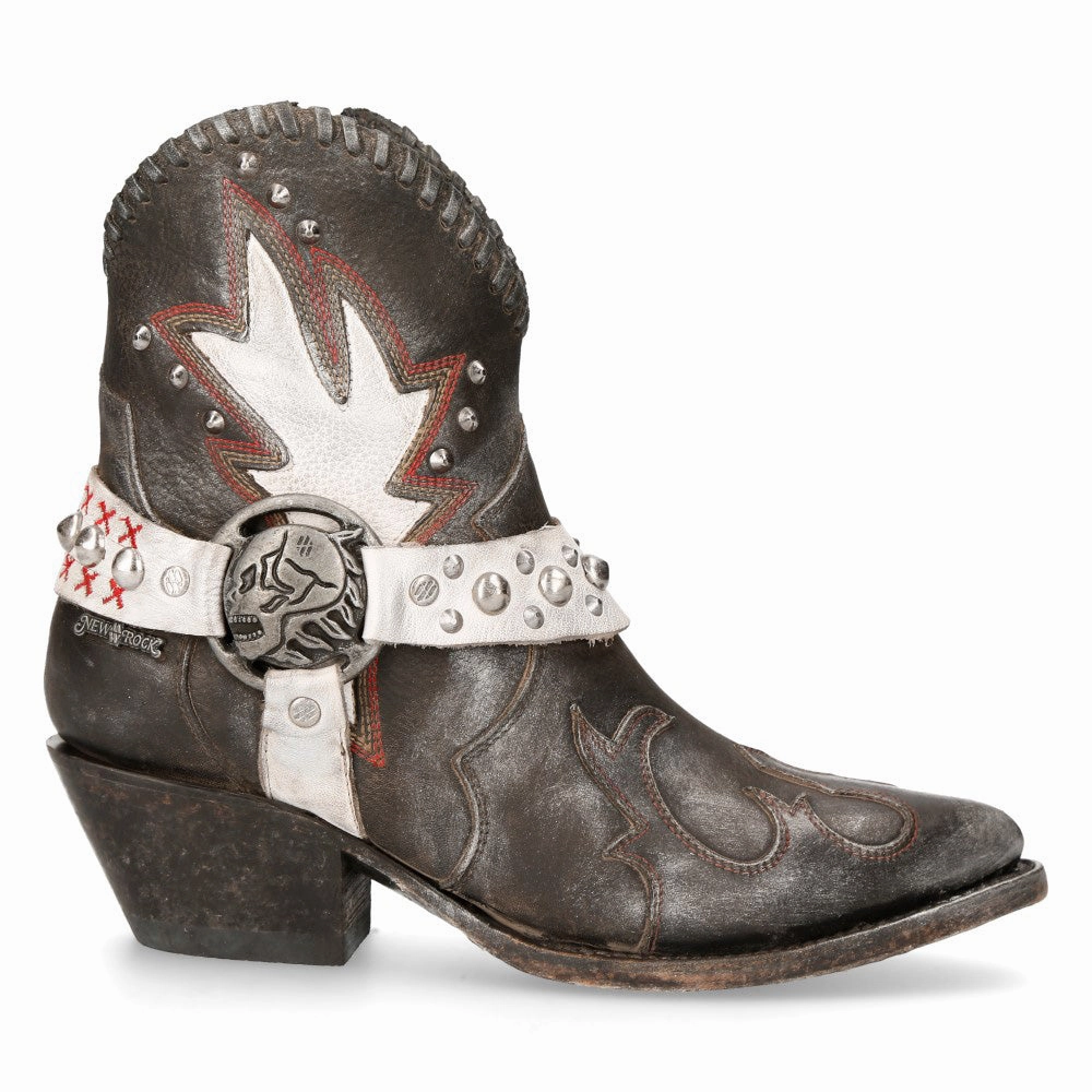 WSTM004-S2 Leather Cowboy Western Boots