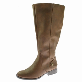 Xandy Womens Faux Leather Wide Calf Riding Boots Hot sale Womens Boots