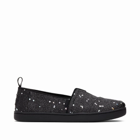 Youth Alpargata Black Cosmic Glitter Kids Shoe Online sale for Girls Shoes