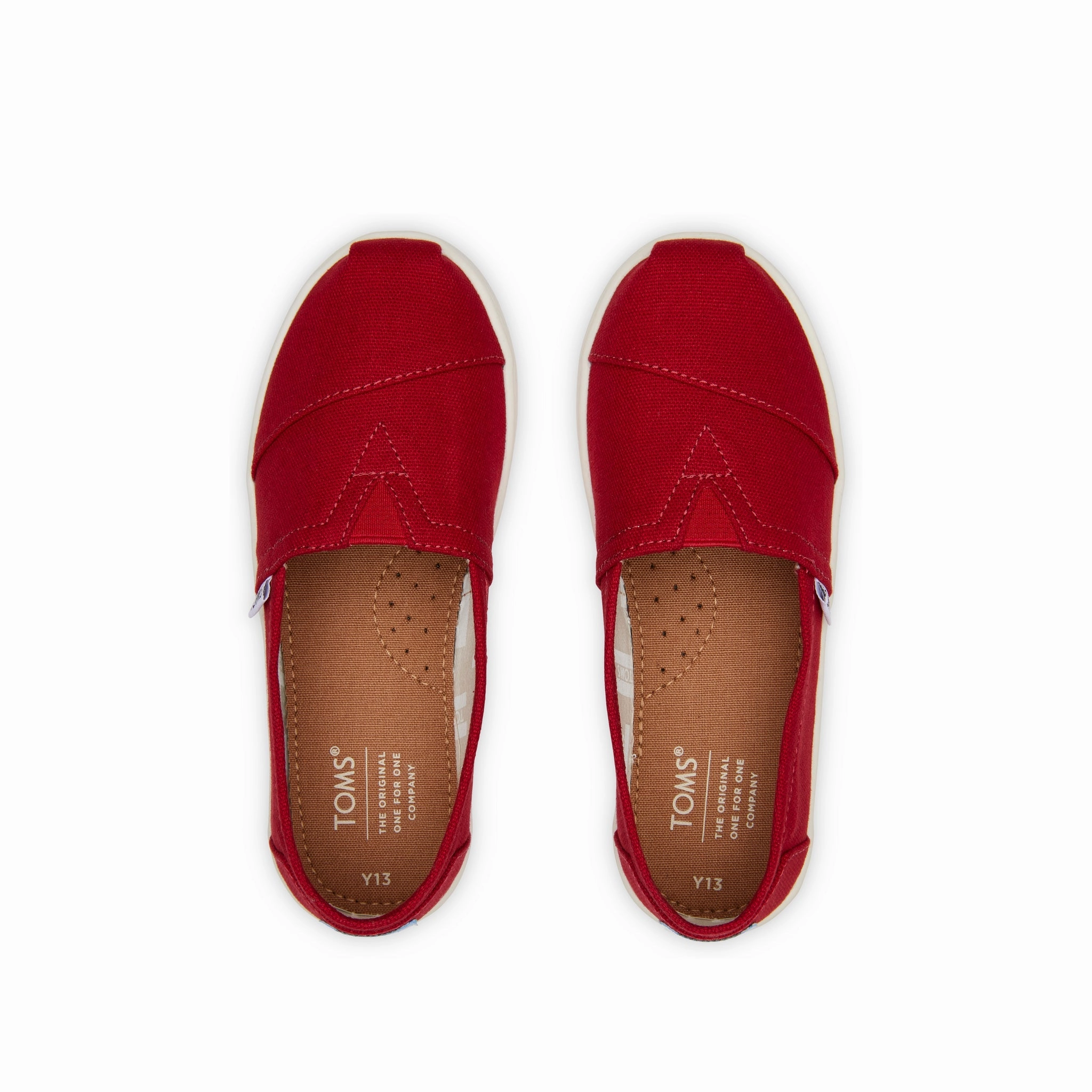 Youth Alpargata Red Canvas Kids Shoe