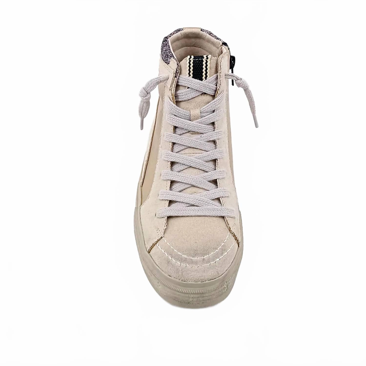 Youth Roxanne High Top Sneaker In Pewter Glitter