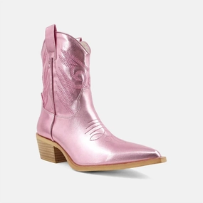 Youth Zahara Cowboy Boot In Metallic Pink Boys Boots online deals