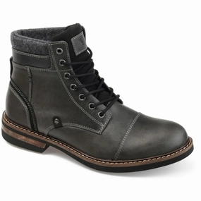 Yukon Mens Leather Lace-Up Ankle Boots Cheap Mens Boots & Chukkas