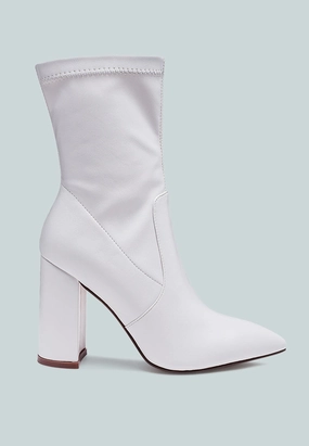 zahara faux leather block heeled boots Top-rated Womens Boots outlet