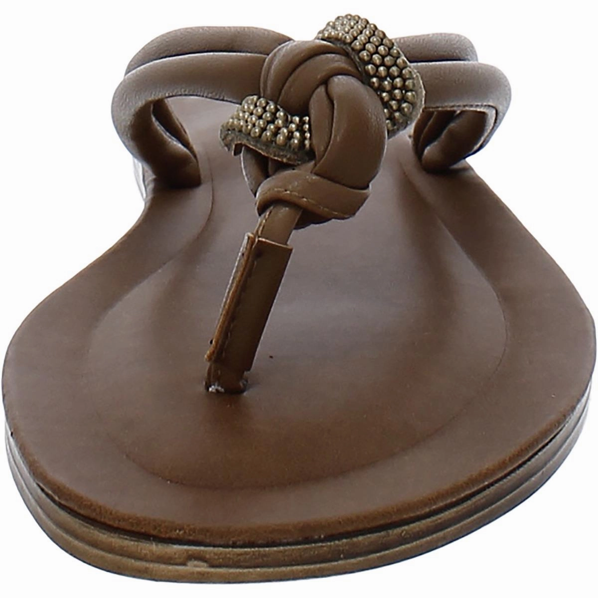 Zev-Italy Womens Faux Leather Flip-Flops