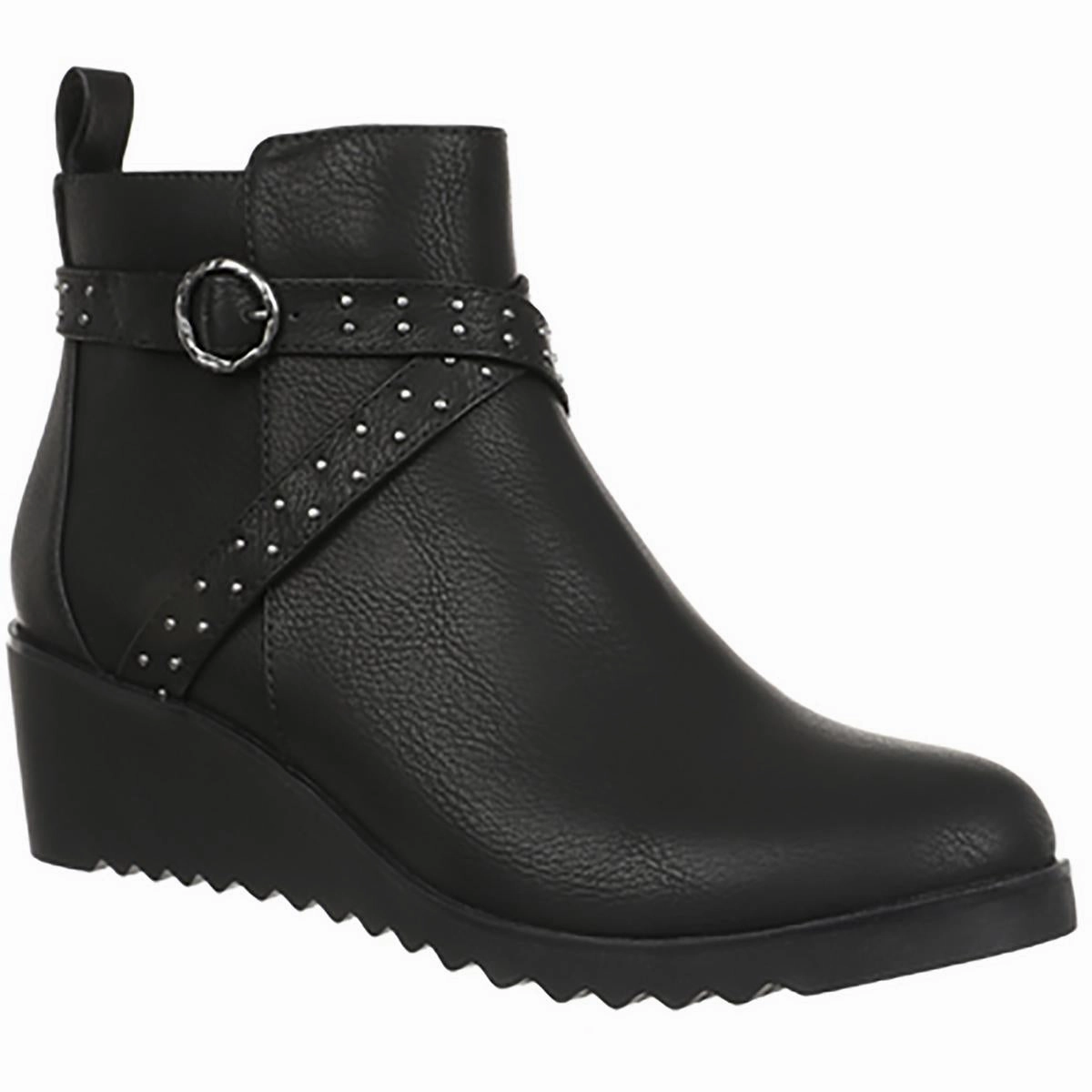 Zinfandel 2 Womens Studded Faux Leather Ankle Boots Cheap Womens Boots for winter