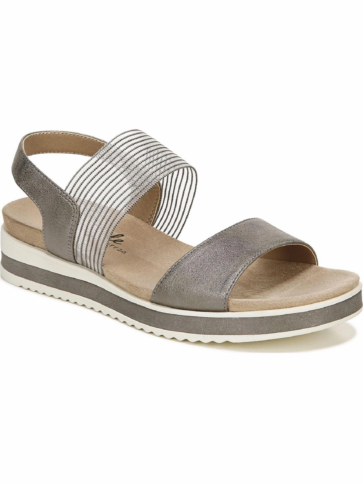 Zing Womens Padded Insole Slip On Flatform Sandals
