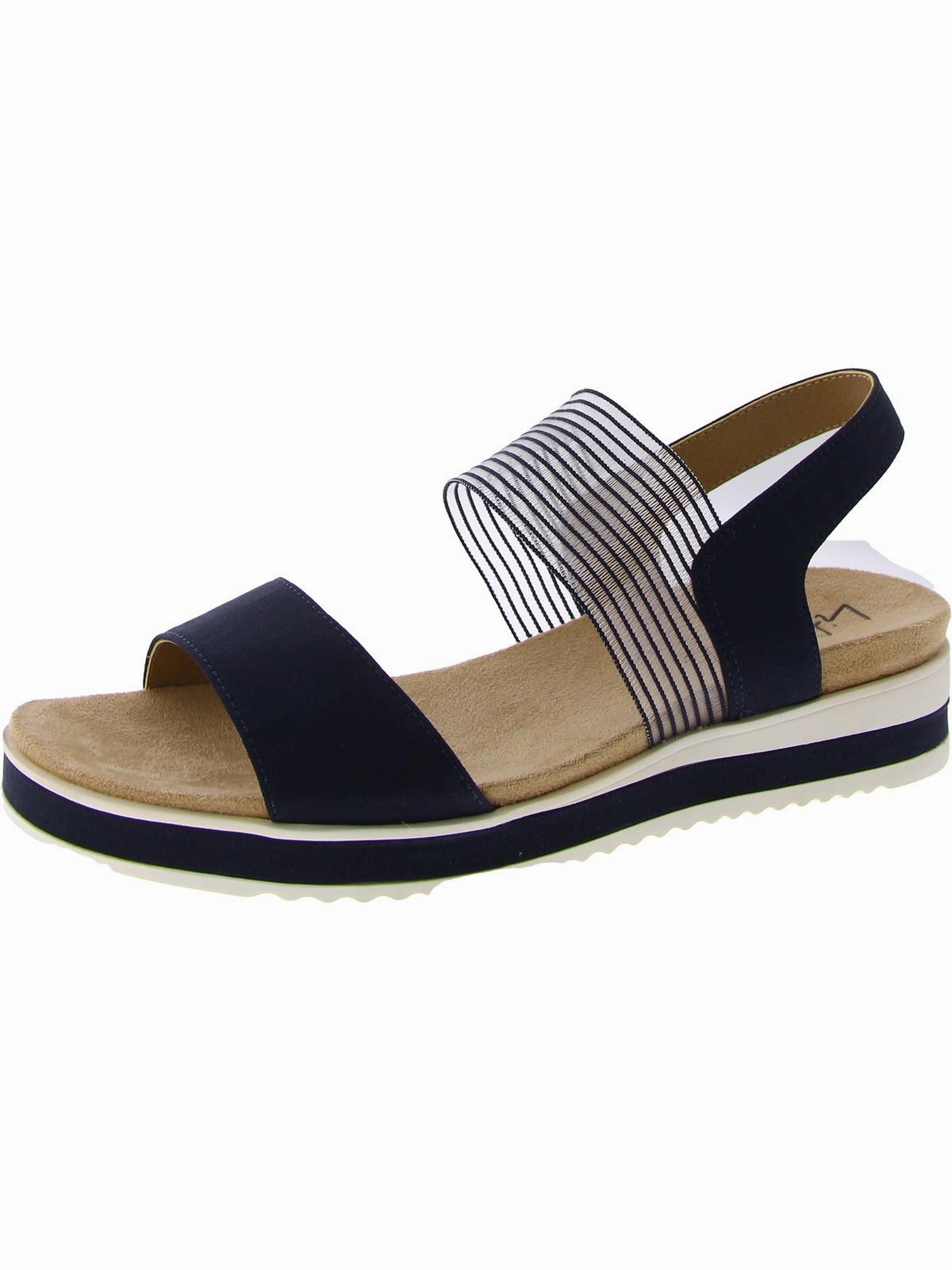 Zing Womens Padded Insole Slip On Flatform Sandals