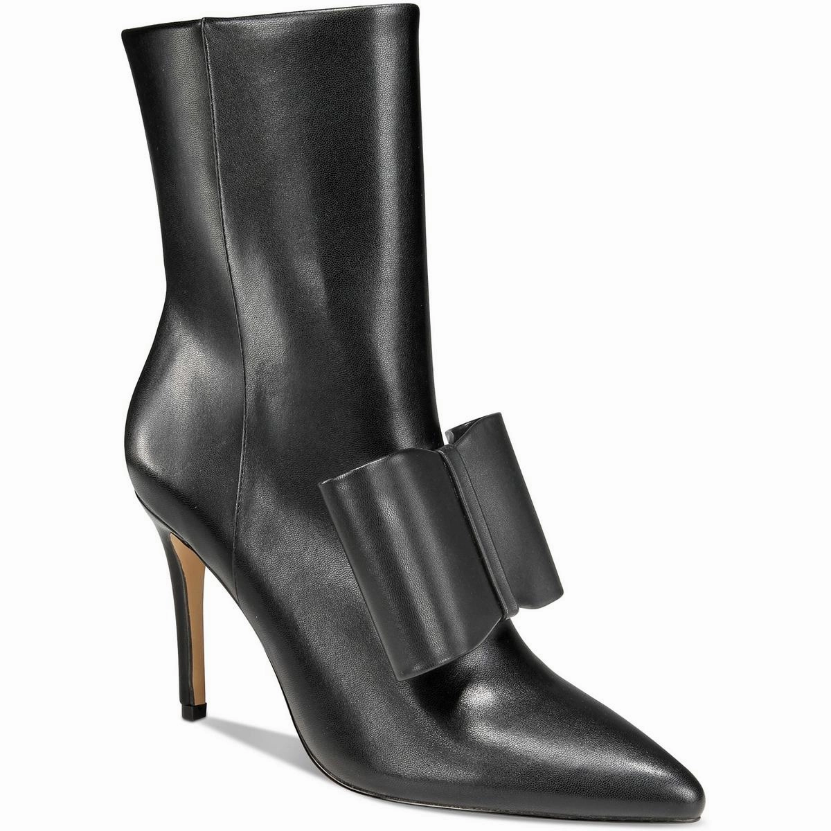 ZOE Womens Bow Leather Mid-Calf Boots Buy Womens Boots online cheap